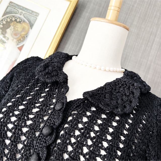 美品 DOLCE&GABBANAドルガバ コットン クロシェ編み ジャケット | www