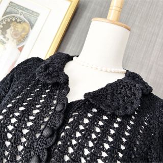 美品 DOLCE\u0026GABBANAドルガバ コットン クロシェ編み ジャケット