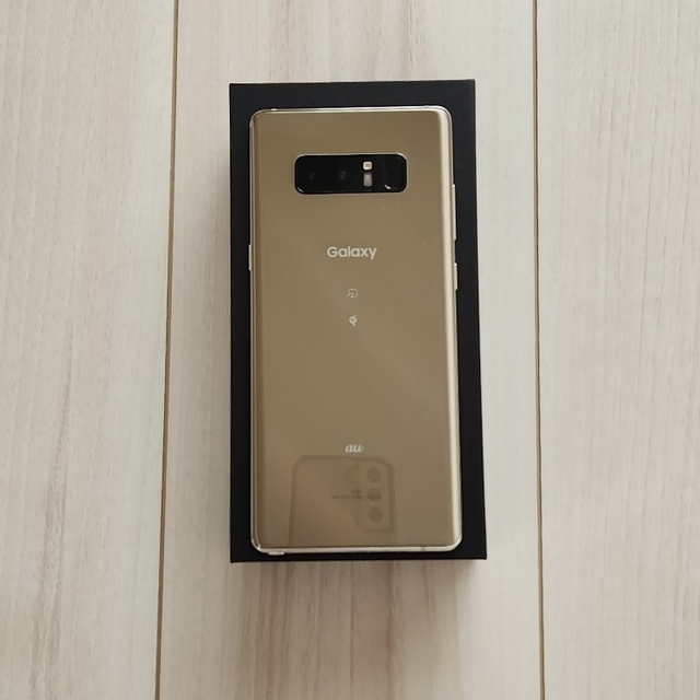 Galaxy(ギャラクシー)のGalaxy Note8 SCV37 メープルゴールド(中古) スマホ/家電/カメラのスマートフォン/携帯電話(スマートフォン本体)の商品写真