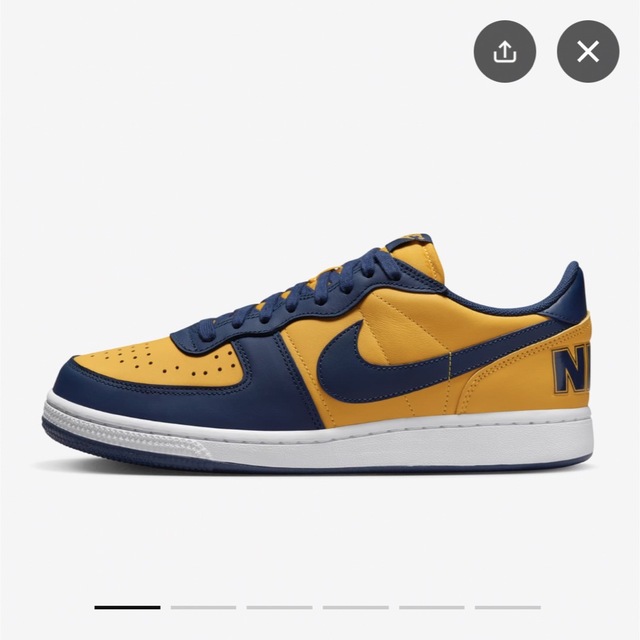 NIKE(ナイキ)のターミーネーター LOW university gold and navy メンズの靴/シューズ(スニーカー)の商品写真