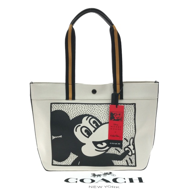 ▼▼COACH コーチ ディズニー キース・ヘリング ミッキー キャンバストート C7421