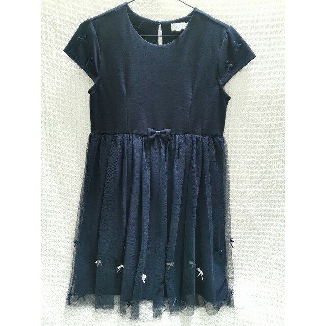 motherways(マザウェイズ)のワンピース　ネイビー　150cm 　マザウェイズ キッズ/ベビー/マタニティのキッズ服女の子用(90cm~)(ワンピース)の商品写真