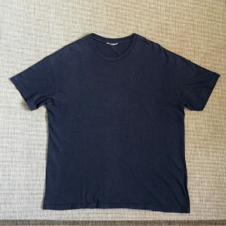 オーラリー(AURALEE)のAURALEE/オーラリー　半袖　Tシャツ　トップス　クルーネックTシャツ　紺(Tシャツ/カットソー(半袖/袖なし))