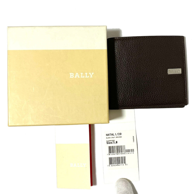 バリー 二つ折り 財布 レザー ブラウン 未使用 BALLY 札入れ