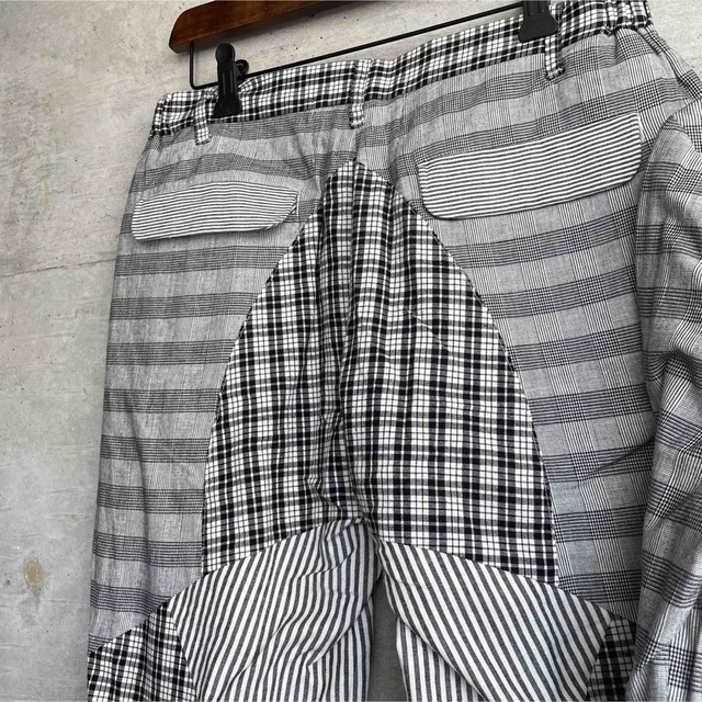 メール便可 2セットまで banal chic bizarre チェック柄 変形デザイン