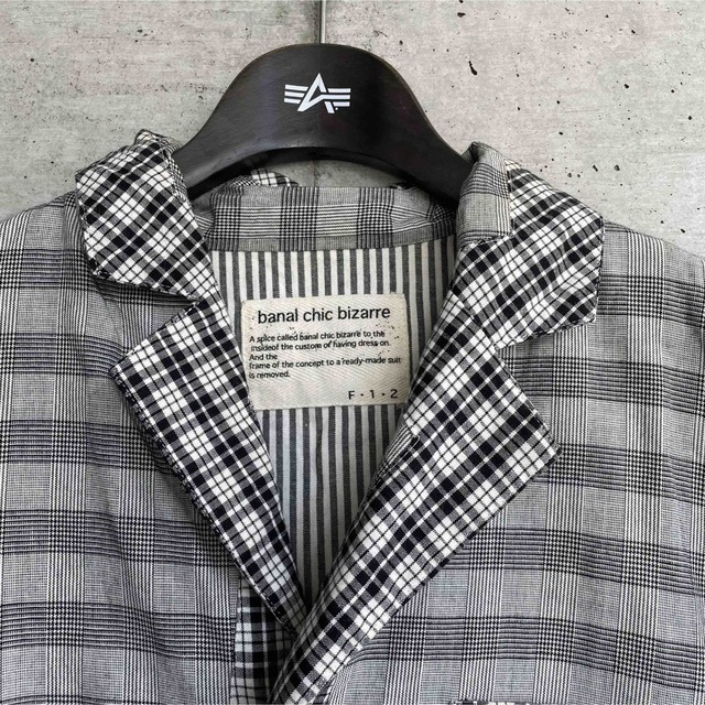 banal chic bizarre チェック柄 変形デザイン セットアップ-