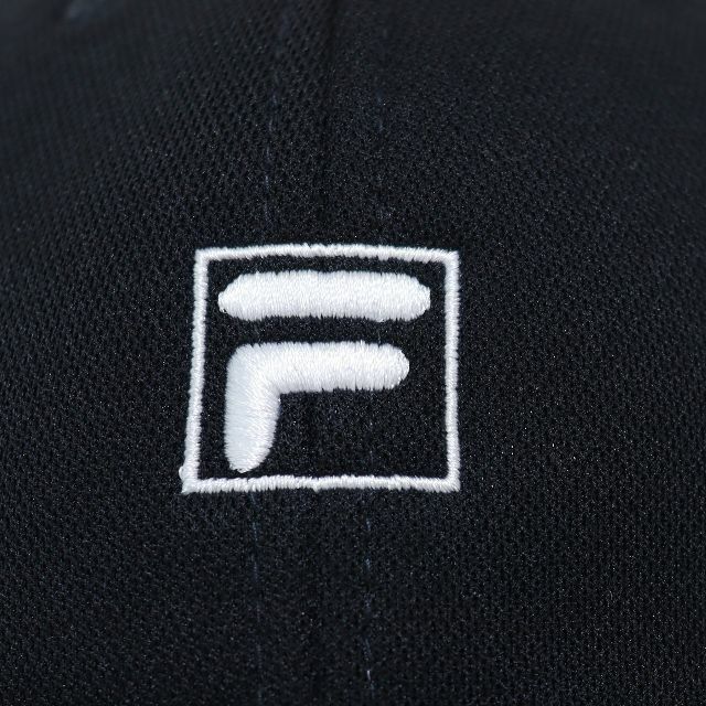 FILA(フィラ)のFILA フィラ キャップ ボックスロゴ刺繍 ウォッシャブル★ブラック【新品 メンズの帽子(キャップ)の商品写真