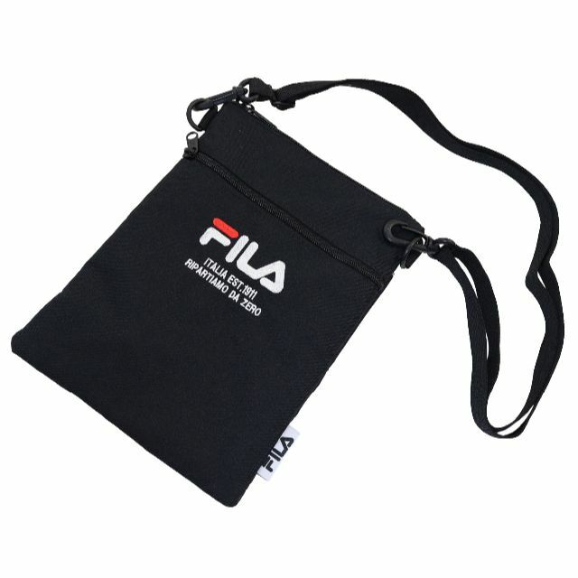 FILA(フィラ)のフィラ スマフォショルダーバッグ ミニショルダー ポリエステル★ブラック【新品】 レディースのバッグ(ショルダーバッグ)の商品写真