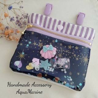 【大人気☆ゆめかわシリーズ】シャカシャカ移動ポケットクリップ ショルダー(外出用品)