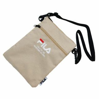 フィラ(FILA)のフィラ スマフォショルダーバッグ ミニショルダー ポリエステル★ベージュ【新品】(ショルダーバッグ)