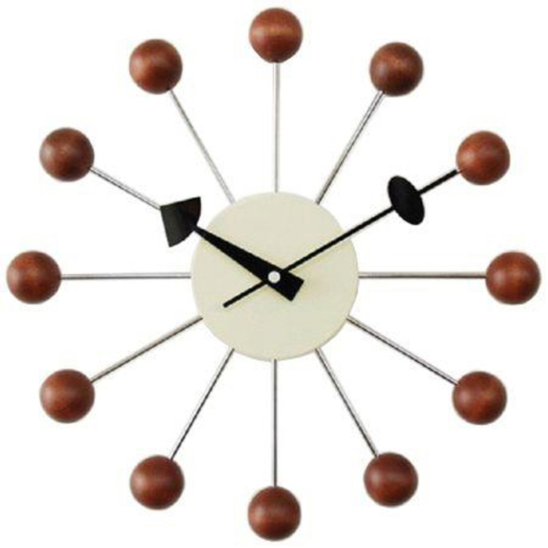 ボールクロック ウォールナット ウォルナット 掛け時計 デザイン時計のサムネイル