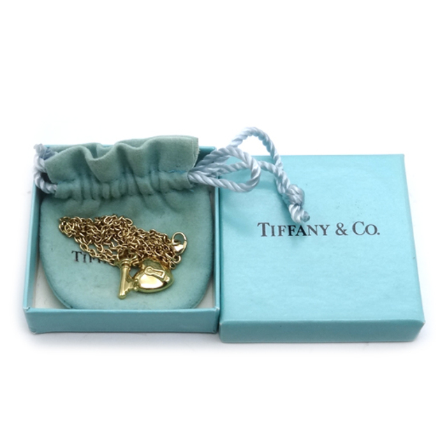 Tiffany & Co.(ティファニー)のティファニー ハートロックキー ネックレス K18YG イエローゴールド ジュエリー Tiffany&Co. レディースのアクセサリー(ネックレス)の商品写真