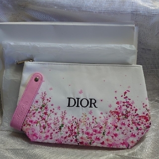 クリスチャンディオール(Christian Dior)のDIOR　ノベルティ　花柄ポーチ(ポーチ)
