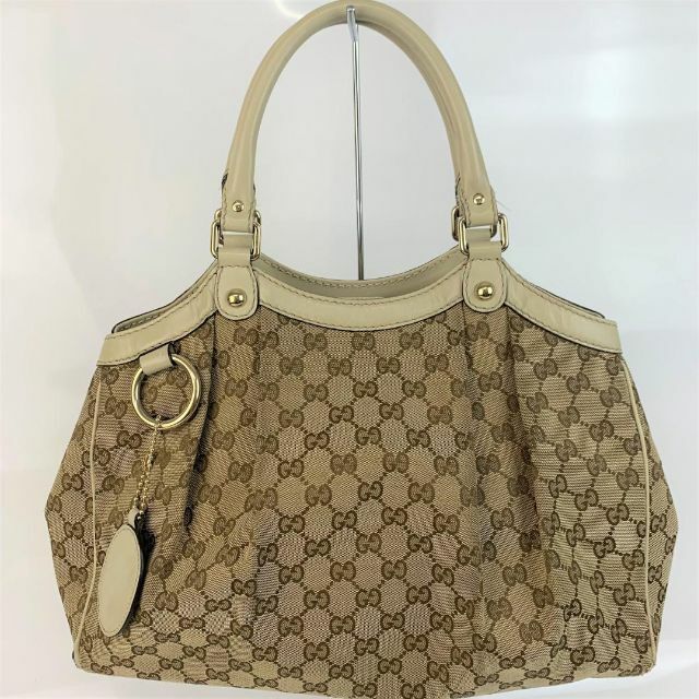 限定でセール価格 GUCCI グッチ GGキャンバス ハンドバッグ ブラウン