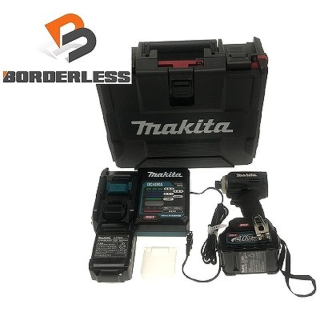 ☆極美品☆makita マキタ 40Vmax 充電式インパクトドライバ TD001GRDXB 充電器 バッテリー2個 ケース付 72042工具