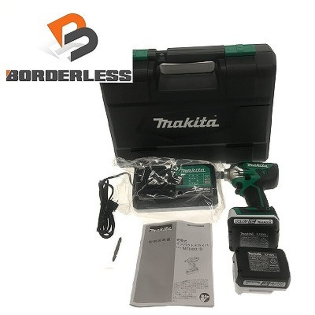 ☆未使用品☆makita マキタ 14.4V 充電式インパクトドライバ MTD001DSX バッテリー2個(14.4V 1.5Ah) 充電器 ケース付き 72057