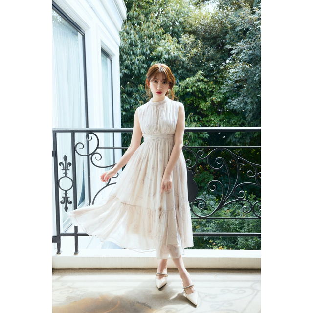 Tulip Chiffon Long Dress