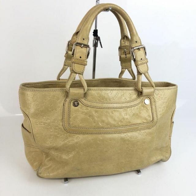 ピンク・ブルー CELINE セリーヌ ブギーバッグ レザー ハンドバッグ
