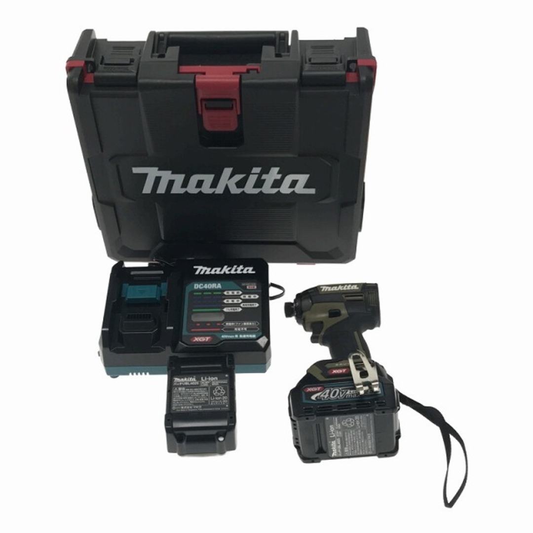 Makita ☆美品☆makita マキタ 40Vmax 充電式インパクトドライバ TD002GRDXO オリーブ バッテリー2個(2.5Ah)  充電器 ケース付 72125の通販 by 工具販売専門店Borderless(ラクマ店)｜マキタならラクマ