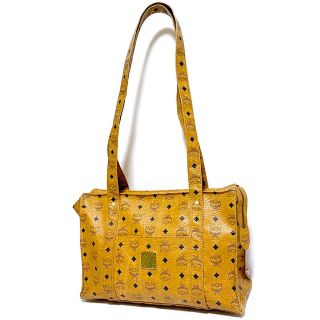 エムシーエム(MCM)のエムシーエム ショルダーバッグ レザー ブラウン キャメル ゴールド 中古MCM(ショルダーバッグ)