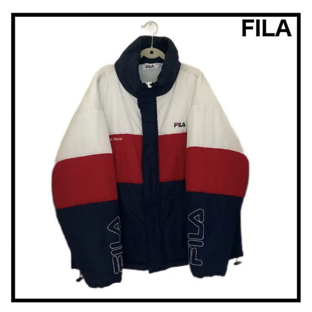 【FILA】　バイカラー中綿ジャケット　アウター　ユニセックス　M あったか◎