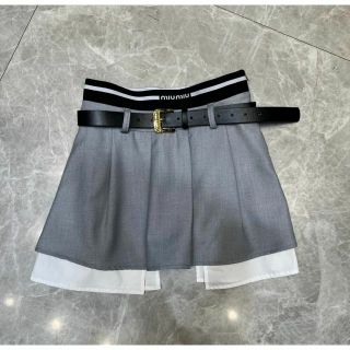 miu miu スカラップミニスカート - hausarzt-breitbrunn.de