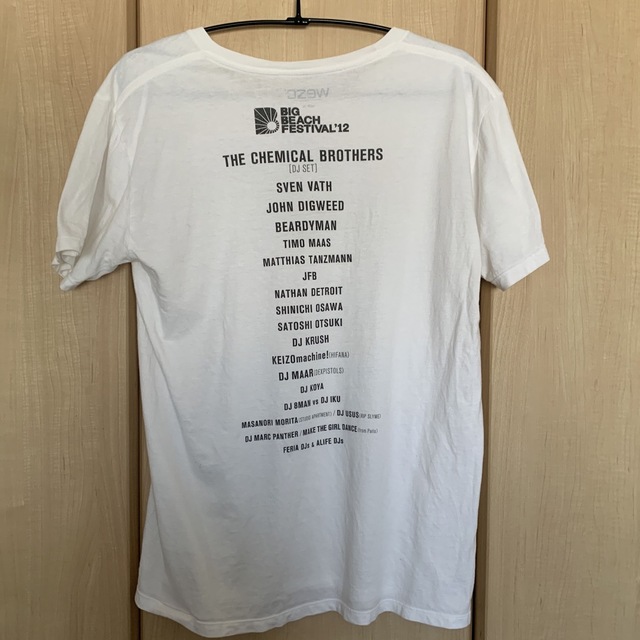 WeSC(ウィーエスシー)のBig Beach festival 2012 Tシャツ　ケミカルブラザーズ エンタメ/ホビーのタレントグッズ(ミュージシャン)の商品写真