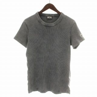 ディーゼル(DIESEL)のDIESEL T-RUFFLE Tシャツ カットソー 半袖 リブ S グレー(Tシャツ/カットソー(半袖/袖なし))