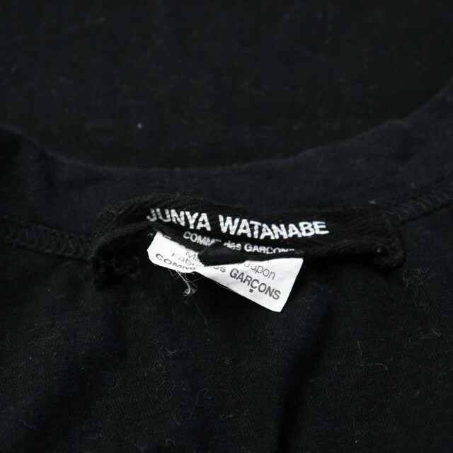 JUNYA WATANABE(ジュンヤワタナベ)のJUNYA WATANABE コムデギャルソンカットソー ノースリーブ S 黒 レディースのトップス(カットソー(半袖/袖なし))の商品写真