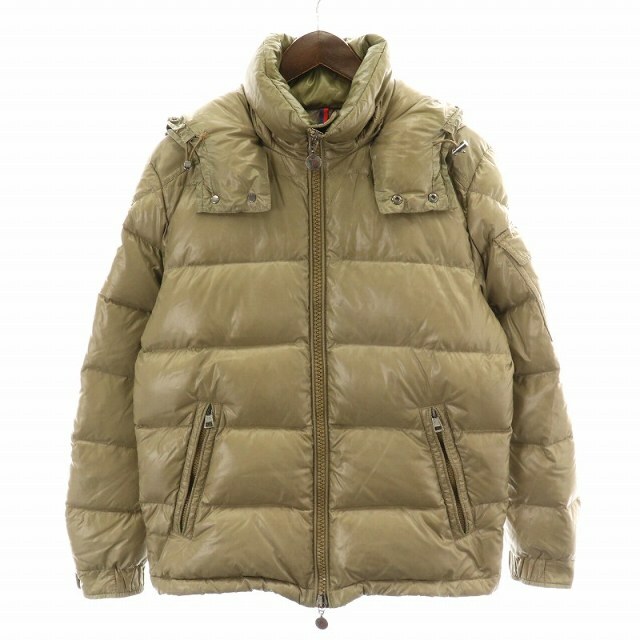 MONCLER MAYA ダウンジャケット フード 0 S ベージュ-