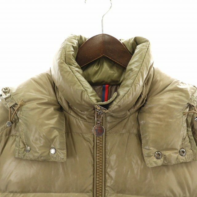 MONCLER(モンクレール)のMONCLER MAYA ダウンジャケット フード 0 S ベージュ レディースのジャケット/アウター(ダウンジャケット)の商品写真