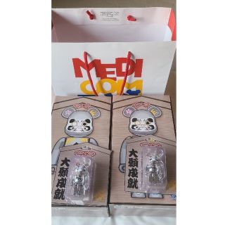 メディコムトイ(MEDICOM TOY)のBE@RBRICK 達磨 合格 銀メッキ 400％ 100% 2セット(フィギュア)