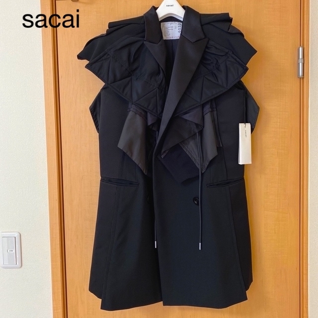 Sacai Suiting Pullover トップス　ジレ