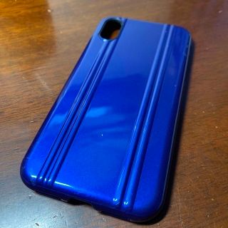 ゼロハリバートン(ZERO HALLIBURTON)の【yasu様 専用】iPhone X ゼロハリバートン ケース 青色(iPhoneケース)