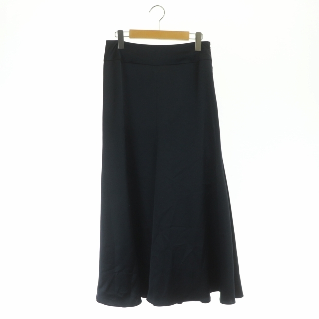 ADORE(アドーア)のアドーア 22SS イージーマーメイドスカート サテン ロング フレア 36 紺 レディースのスカート(ロングスカート)の商品写真