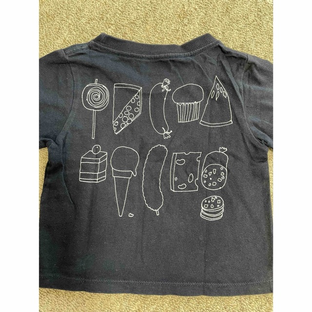 Design Tshirts Store graniph(グラニフ)のgraniph グラニフ　はらぺこあおむし　Tシャツ 、チュニックワンピ90㎝ キッズ/ベビー/マタニティのキッズ服女の子用(90cm~)(Tシャツ/カットソー)の商品写真