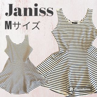 【本日限定価格】Janiss ボーダー柄ミニワンピース(ミニワンピース)