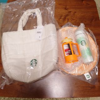 スターバックス(Starbucks)の☆STARBUCKS/スターバックス ステンレスボトル＋コーヒープレス他セット☆(ノベルティグッズ)