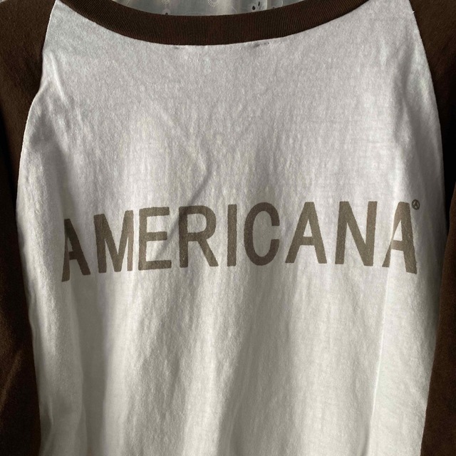 DEUXIEME CLASSE(ドゥーズィエムクラス)のAmericana ロングTシャツ レディースのトップス(カットソー(長袖/七分))の商品写真