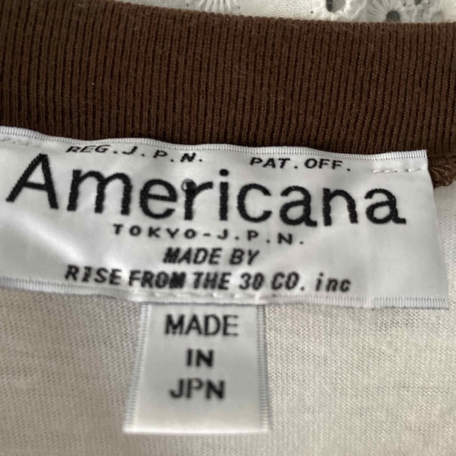 DEUXIEME CLASSE(ドゥーズィエムクラス)のAmericana ロングTシャツ レディースのトップス(カットソー(長袖/七分))の商品写真