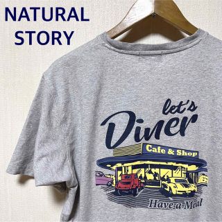 NATURAL STORY ナチュラルストーリー Diner Tシャツ グレー(Tシャツ/カットソー(半袖/袖なし))