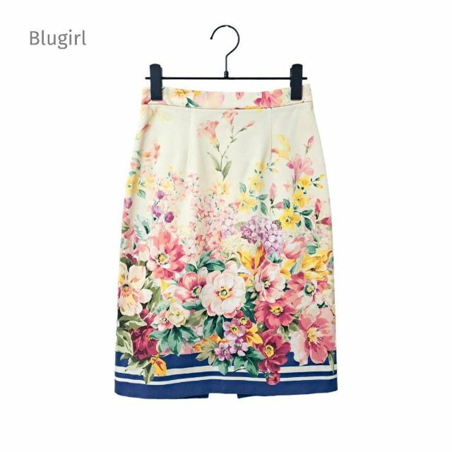 美品 Blugirl Blumarine ブルーガール ブルマリン 花柄スカート - ミニ 