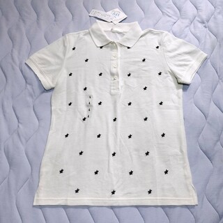 新品タグ付Finemente 白 半袖ポロシャツ ホヌ ウミガメ 亀 ハワイアン(ポロシャツ)