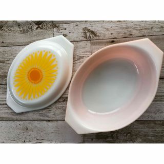 パイレックス(Pyrex)のオールドパイレックス デイジー・ディバイデッドディッシュ ビンテージ(容器)