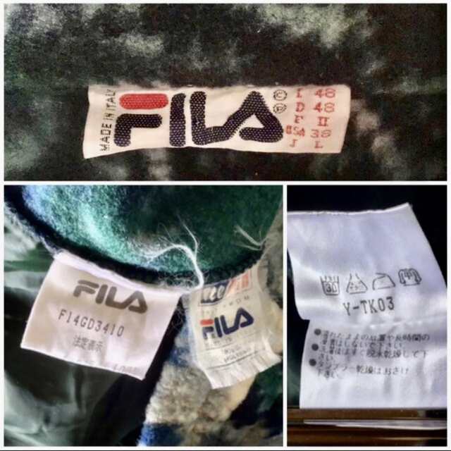 ART VINTAGE(アートヴィンテージ)のeuro made FILA ビンテージ 総柄フリースニット 80s 90s メンズのトップス(ニット/セーター)の商品写真