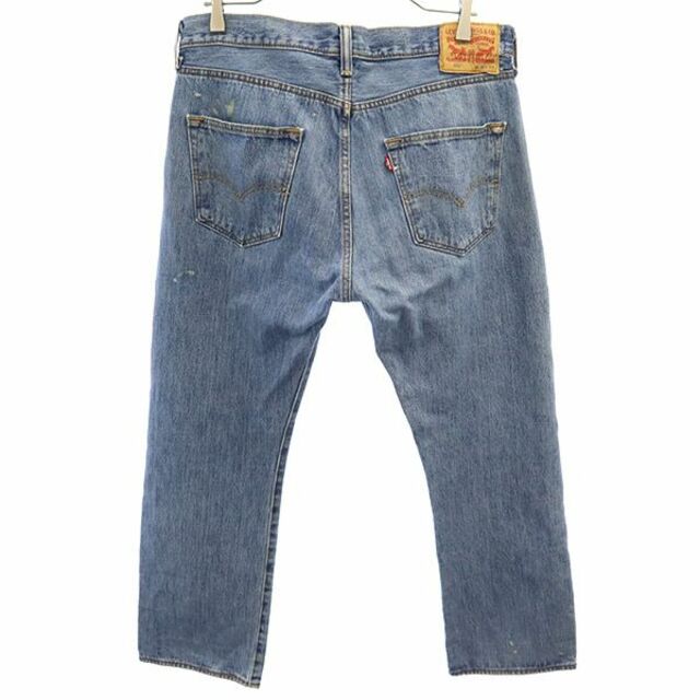 Levi's(リーバイス)のリーバイス 501 ストレート デニムパンツ W34 ブルー Levi's ボタンフライ ジーンズ メンズ 【中古】  【230603】 メンズのパンツ(ワークパンツ/カーゴパンツ)の商品写真