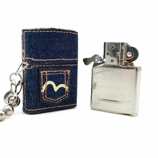 美品 エヴィス EVISU ジッポ ライター デニム 03-23051606 | grupooceis.mx