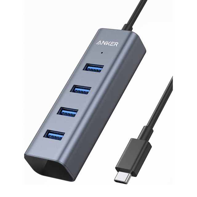 Anker(アンカー)の【新品】 Anker USB-C 4ポート USB3.0 ハブ A83050A1 スマホ/家電/カメラのPC/タブレット(PC周辺機器)の商品写真