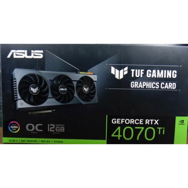 ASUS NVIDIA GeForce RTX 4070 Ti　5台