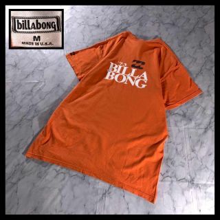 ビラボン(billabong)の90s USA製 古着 BILLABONG Tシャツ オレンジ オールドサーフ(Tシャツ/カットソー(半袖/袖なし))